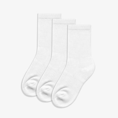 Clarks School Socks Size 12.5-3.5 White