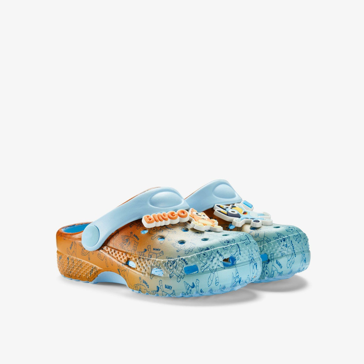 Clarks Bluey Fade Clog Kid Blue Combination