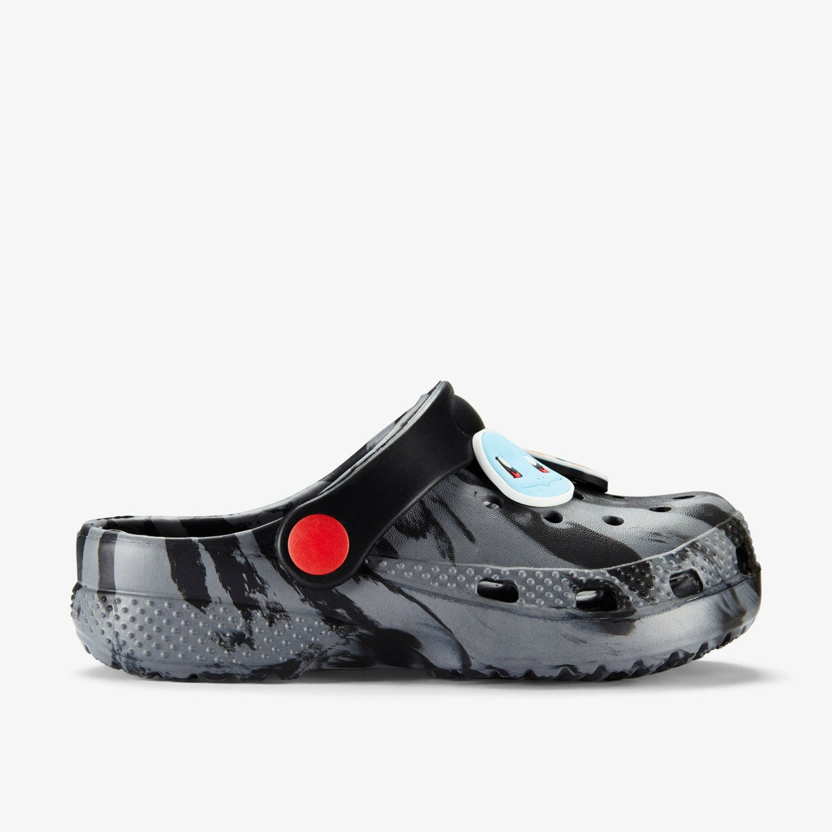 Clarks Poke Badge Clog Kid Grey Combination