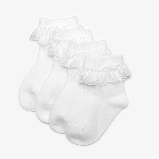 Clarks Frilly Socks 4 Pack White 0-6 Months White