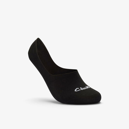 Clarks Sock Liners 3 Pack Size 6-11 Black Black