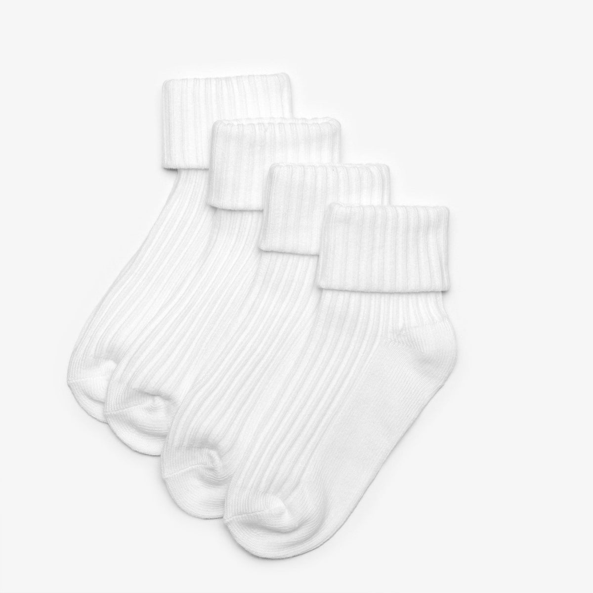 Clarks White Socks 4 Pack 1 - 2 Years White