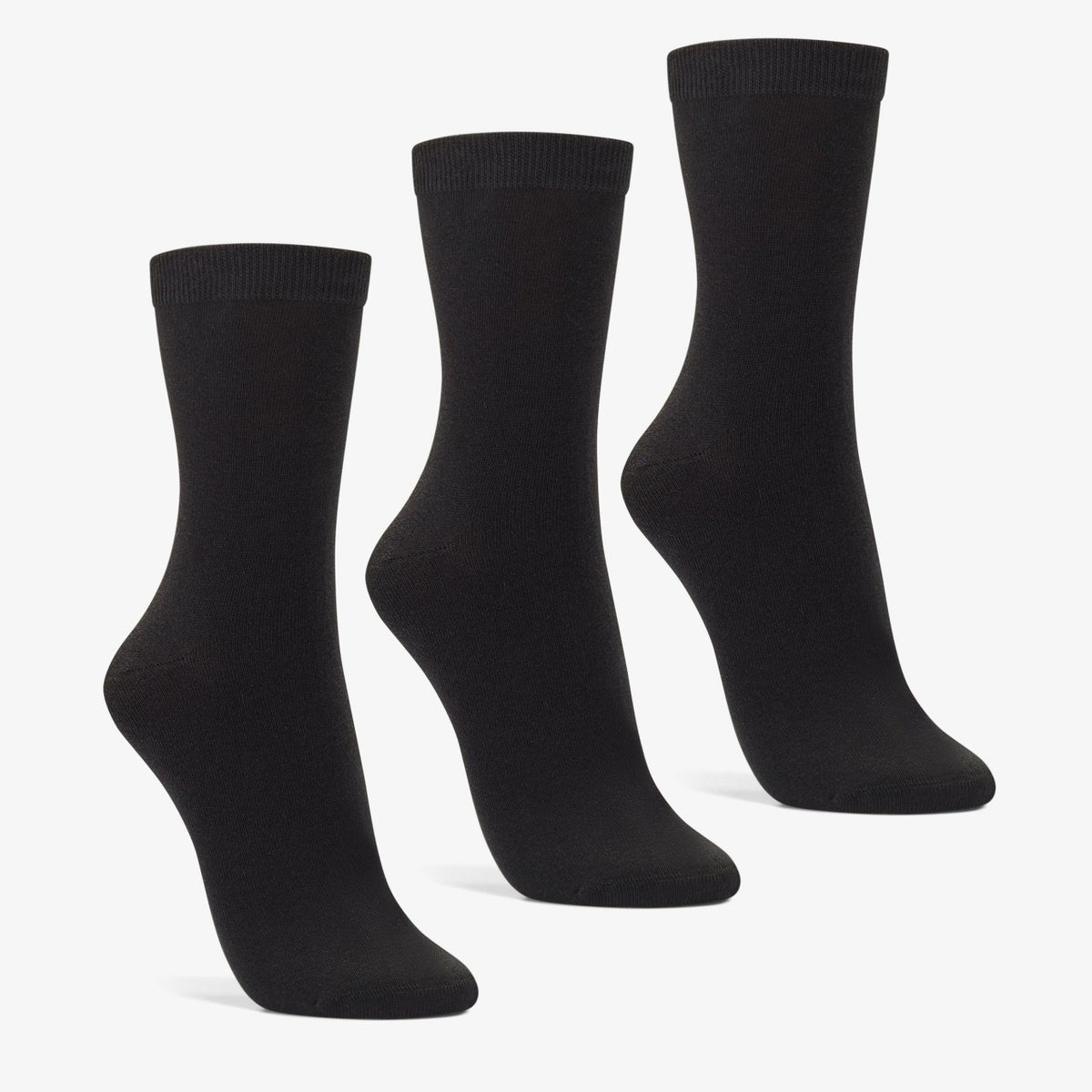 Clarks 3 Pack Socks Size 2-8 Black Black