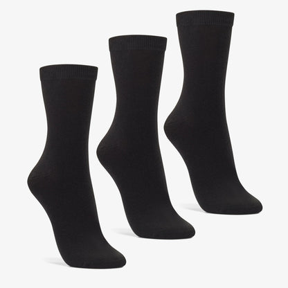 Clarks 3 Pack Socks Size 2-8 Black Black