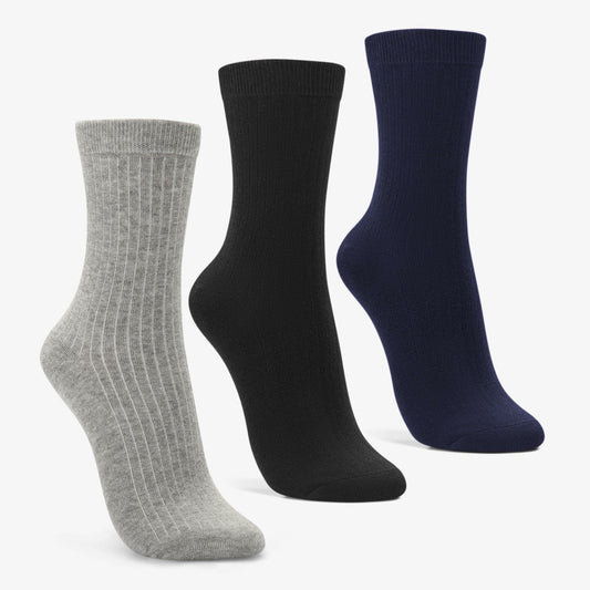 Clarks Socks 3 Pack Size 2-8 Mutlicolour Black Multicolour